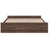 Cama Matrimonial | Cama Para Adultos | Cama Con Cajones Madera Ingeniería Marrón Roble 180x200 Cm Cfw59495