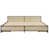 Cama Matrimonial | Cama Para Adultos | Cama Con Cajones Madera Ingeniería Roble Sonoma 180x200 Cm Cfw12593