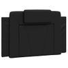 Cama Individual | Cama Para Adultos | Cama Con Colchón Cuero Sintético Negro 90x190 Cm Cfw37256