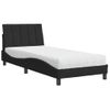 Cama Individual | Cama Para Adultos | Cama Con Colchón Terciopelo Negro 90x200 Cm Cfw96491