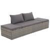 Cama Para Adultos | Cama De Jardín 195x60 Cm Ratán Sintético Gris Cfw337322