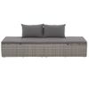 Cama Para Adultos | Cama De Jardín 195x60 Cm Ratán Sintético Gris Cfw337322