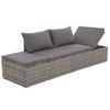 Cama Para Adultos | Cama De Jardín 195x60 Cm Ratán Sintético Gris Cfw337322