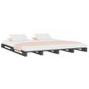 Cama Para Adultos | Cama De Palets De Madera Maciza De Pino Gris 140x190 Cm Cfw981233