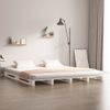 Cama Para Adultos | Cama De Palets Madera Maciza Pino Blanca King Size 150x200 Cm Cfw225213