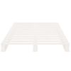 Cama Para Adultos | Cama De Palets Madera Maciza Pino Blanca Pequeña 75x190 Cm Cfw992974