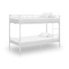 Cama Para Adultos | Cama Litera De Metal Blanca 90x200 Cm Cfw389619