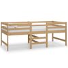 Cama Para Adultos | Cama Media-alta Madera Maciza De Pino Marrón Miel 90x200 Cm Cfw209830