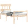 Cama Individual | Cama Para Adultos | Cama Para Personas Mayores Con Cabecero Madera Maciza Cfw136260