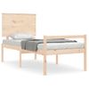 Cama Individual | Cama Para Adultos | Cama Para Personas Mayores Con Cabecero Madera Maciza Cfw215580