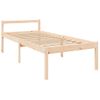 Cama Individual | Cama Para Adultos | Cama Para Personas Mayores Con Cabecero Madera Maciza Cfw654139