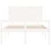 Cama Matrimonial | Cama Para Adultos | Cama Para Personas Mayores Con Cabecero Madera Maciza 140x190cm Cfw712599