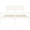 Cama Matrimonial | Cama Para Adultos | Cama Para Personas Mayores Con Cabecero Madera Maciza 140x190cm Cfw563416