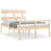 Cama Matrimonial | Cama Para Adultos | Cama Para Personas Mayores Con Cabecero Madera Maciza 140x190cm Cfw239874