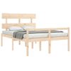 Cama Matrimonial | Cama Para Adultos | Cama Para Personas Mayores Con Cabecero Madera Maciza 140x190cm Cfw239874