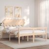 Cama Matrimonial | Cama Para Adultos | Cama Para Personas Mayores Con Cabecero Madera Maciza 140x190cm Cfw128295