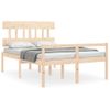 Cama Matrimonial | Cama Para Adultos | Cama Para Personas Mayores Con Cabecero Madera Maciza 140x190cm Cfw874883