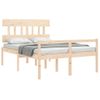 Cama Matrimonial | Cama Para Adultos | Cama Para Personas Mayores Con Cabecero Madera Maciza 140x190cm Cfw874883