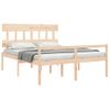 Cama Para Adultos | Cama Para Personas Mayores Con Cabecero Madera Maciza 160x200cm Cfw506860