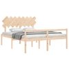 Cama Para Adultos | Cama Para Personas Mayores Con Cabecero Madera Maciza 160x200cm Cfw457505