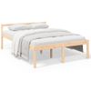 Cama Para Adultos | Cama Para Personas Mayores Madera Maciza De Pino 140x190 Cm Cfw194631