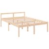 Cama Para Adultos | Cama Para Personas Mayores Madera Maciza De Pino 140x190 Cm Cfw194631