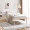 Cama Para Adultos | Cama Para Personas Mayores Madera Maciza Pino Blanca 100x200 Cm Cfw602425