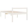 Cama Para Adultos | Cama Para Personas Mayores Madera Maciza Pino Blanca 100x200 Cm Cfw602425