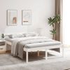 Cama Para Adultos | Cama Para Personas Mayores Madera Maciza Pino Blanca 120x200 Cm Cfw683135