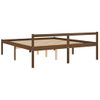 Cama Para Adultos | Cama Personas Mayores Madera Maciza Pino Marrón Miel 200x200 Cm Cfw666382