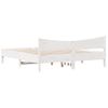 Cama Matrimonial | Cama Para Adultos | Estructura Cama Cabecero Madera Maciza Pino Blanco 180x200 Cm Cfw389419