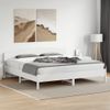 Cama Matrimonial | Cama Para Adultos | Estructura Cama Cabecero Madera Maciza Pino Blanco 180x200 Cm Cfw87851