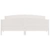 Cama Matrimonial | Cama Para Adultos | Estructura Cama Cabecero Madera Maciza Pino Blanco 180x200 Cm Cfw524927