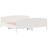 Cama Matrimonial | Cama Para Adultos | Estructura Cama Cabecero Madera Maciza Pino Blanco 180x200 Cm Cfw524927