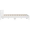 Cama Matrimonial | Cama Para Adultos | Estructura Cama Con Cabecero Madera Ingeniería Blanco 180x200cm Cfw782525