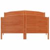 Cama Matrimonial | Cama Para Adultos | Estructura Cama Con Cabecero Madera Pino Marrón Cera 120x190 Cm Cfw515595