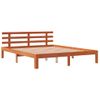 Cama Para Adultos| Estructura Cama Con Cabecero Madera Pino Marrón Cera 150x200 Cm Cfw908117