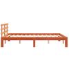 Cama Para Adultos| Estructura Cama Con Cabecero Madera Pino Marrón Cera 150x200 Cm Cfw908117