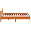 Cama Matrimonial | Cama Para Adultos | Estructura Cama Con Cabecero Madera Pino Marrón Cera 180x200 Cm Cfw292723