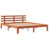 Cama Para Adultos| Estructura Cama Con Cabecero Madera Pino Marrón Cera 180x200 Cm Cfw182447