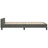 Cama Individual | Cama Para Adultos | Estructura Cama Con Cabecero Terciopelo Gris Oscuro 100x200 Cm Cfw258555