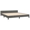 Cama Matrimonial | Cama Para Adultos | Estructura Cama Con Cabecero Terciopelo Gris Oscuro 160x200 Cm Cfw510767