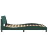 Cama Matrimonial | Cama Para Adultos | Estructura Cama Con Cabecero Terciopelo Verde Oscuro 120x200 Cm Cfw518796