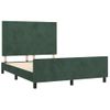 Cama Matrimonial | Cama Para Adultos | Estructura Cama Con Cabecero Terciopelo Verde Oscuro 140x190 Cm Cfw214642