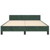 Cama Matrimonial | Cama Para Adultos | Estructura Cama Con Cabecero Terciopelo Verde Oscuro 140x190 Cm Cfw599535