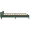 Cama Matrimonial | Cama Para Adultos | Estructura Cama Con Cabecero Terciopelo Verde Oscuro 140x190 Cm Cfw416628