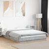 Cama Matrimonial | Cama Para Adultos | Estructura Cama Con Luces Led Madera Gris Hormigón 120x190 Cm Cfw49838