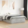 Cama Matrimonial | Cama Para Adultos | Estructura Cama Con Luces Led Madera Gris Hormigón 120x190 Cm Cfw149856