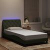 Cama Individual | Cama Para Adultos | Estructura Cama Con Luces Led Terciopelo Gris Claro 100x200 Cm Cfw29842