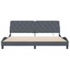 Cama Matrimonial | Cama Para Adultos | Estructura Cama Con Luces Led Terciopelo Gris Oscuro 200x200 Cm Cfw11577